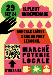 marché de poterie déplacé à la salle de l'amicale Laique à Lesconil